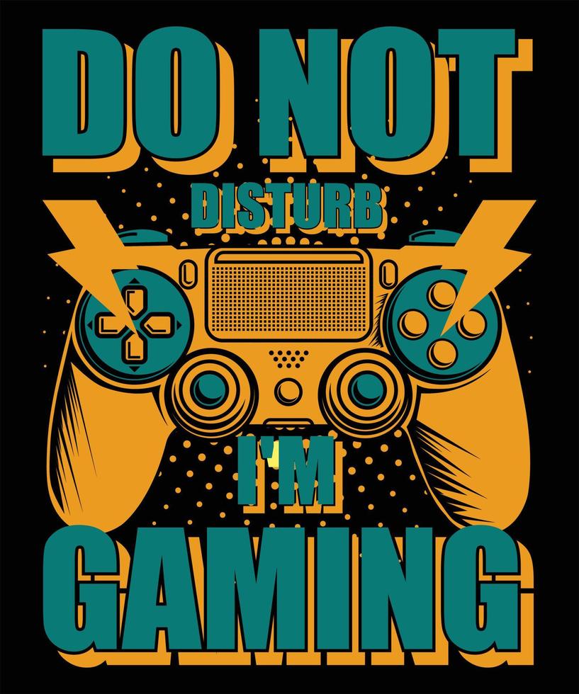 diseño de camiseta de juego de vector de consola de videojuegos