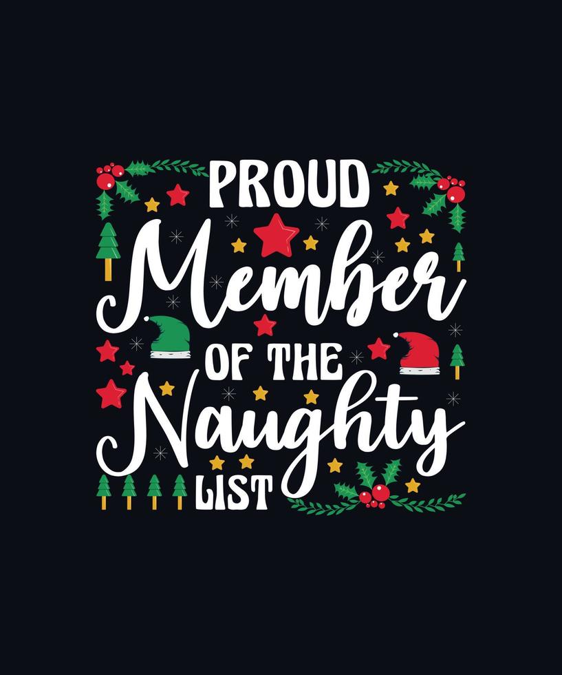 Christmas trendy typography poster and t shirt design vector