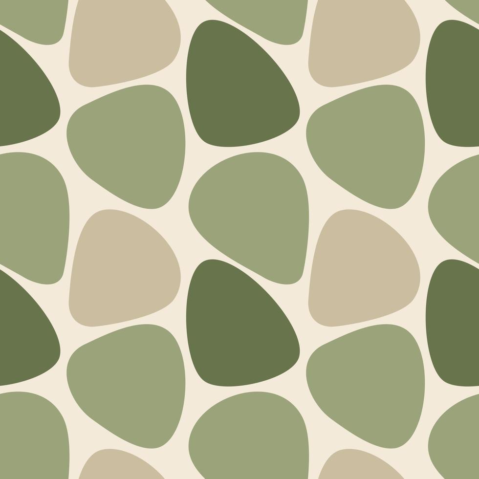 Graphic elements green and beige pattern vector