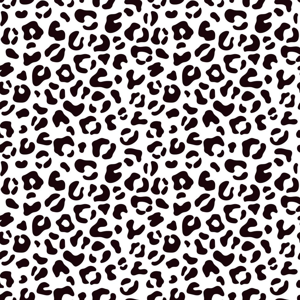 Camouflage leopard black and white pattern vector