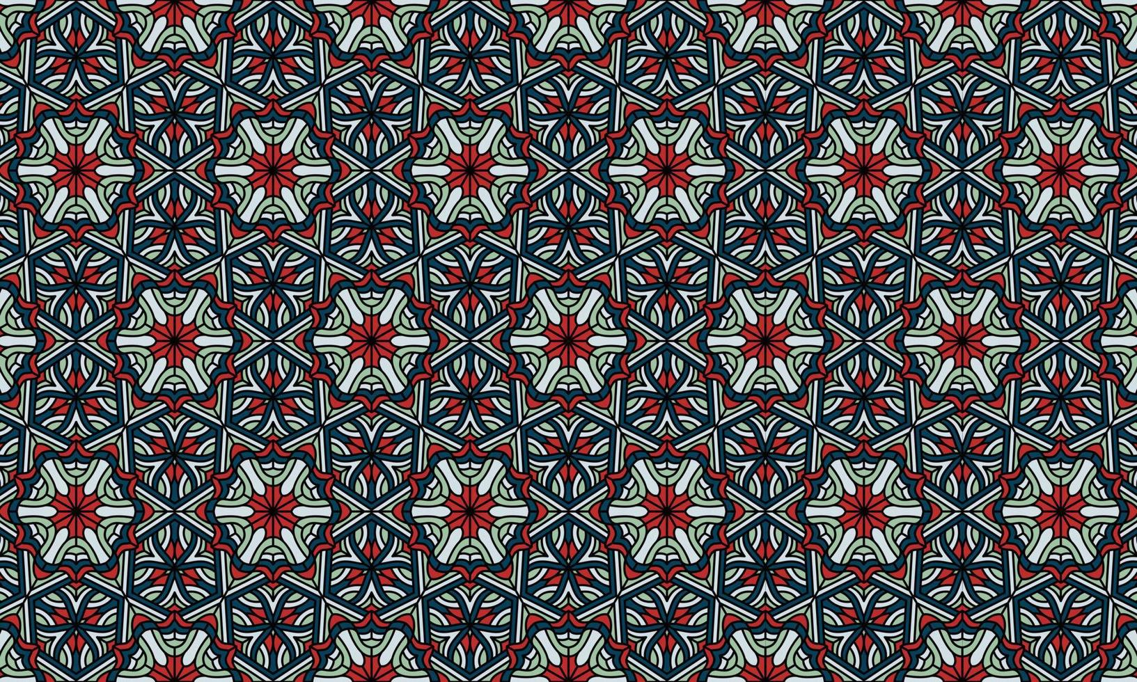 elegant modern batik ethnic pattern background vector