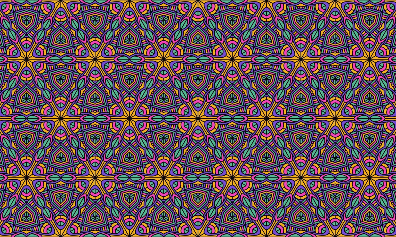 fondo de patrón étnico batik moderno elegante vector