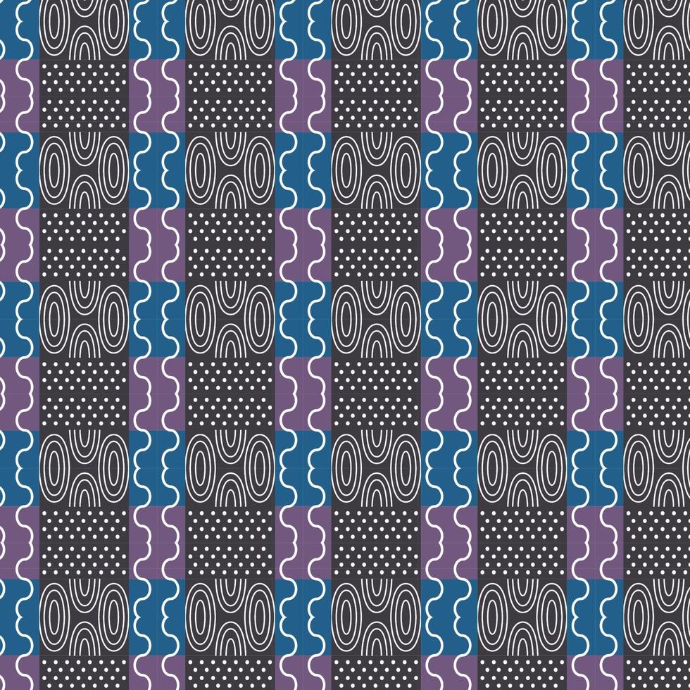 Seamless pattern design with circle , dots and lines. vector