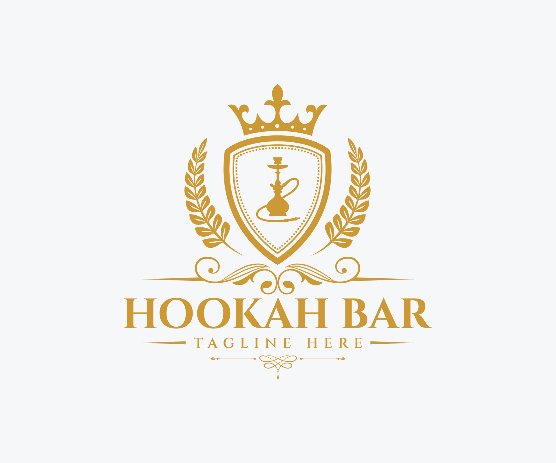 Hookah lounge, Shisha bar logo 13654035 Vector Art at Vecteezy