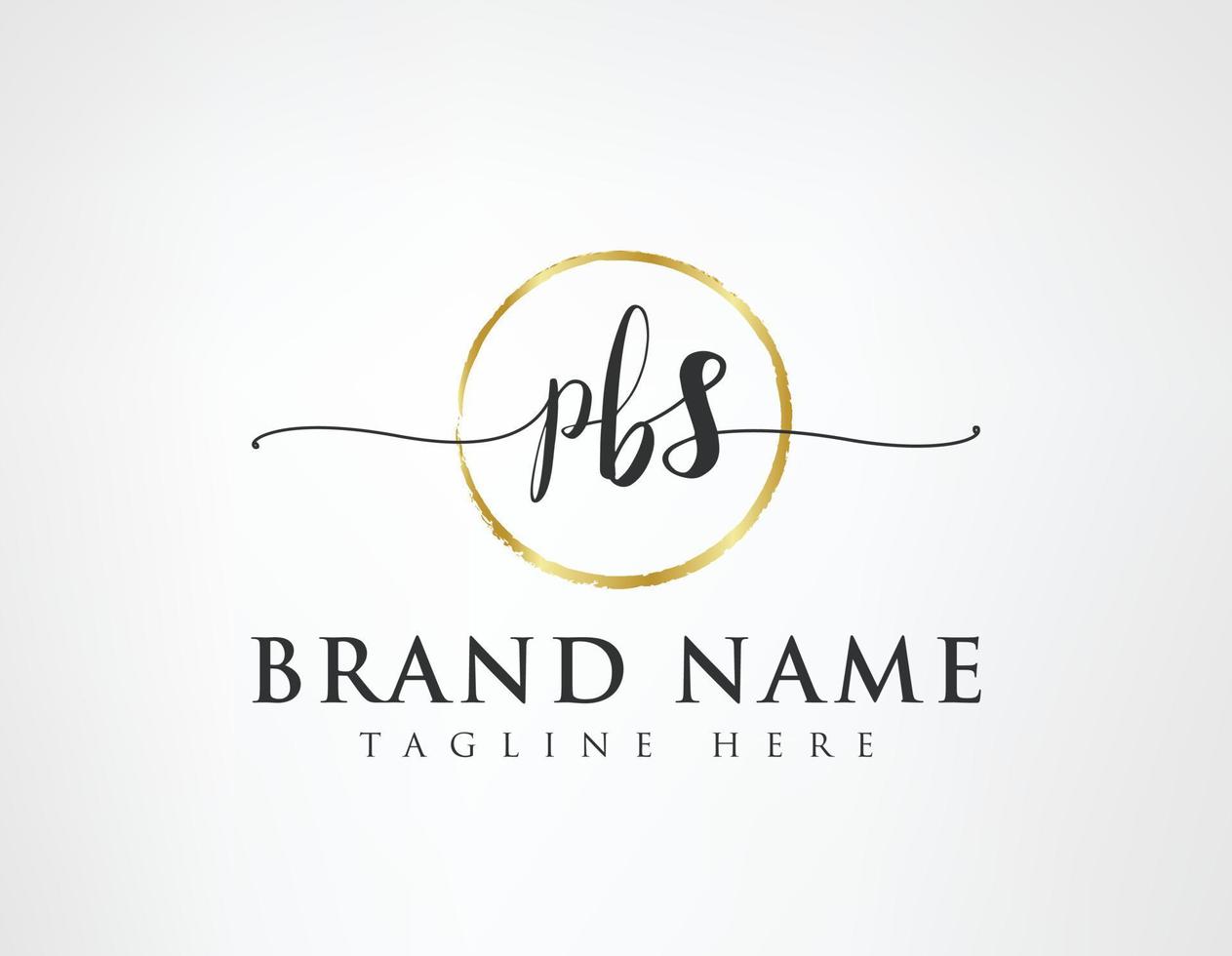 P B S Initial luxury Elegant Logo Template vector