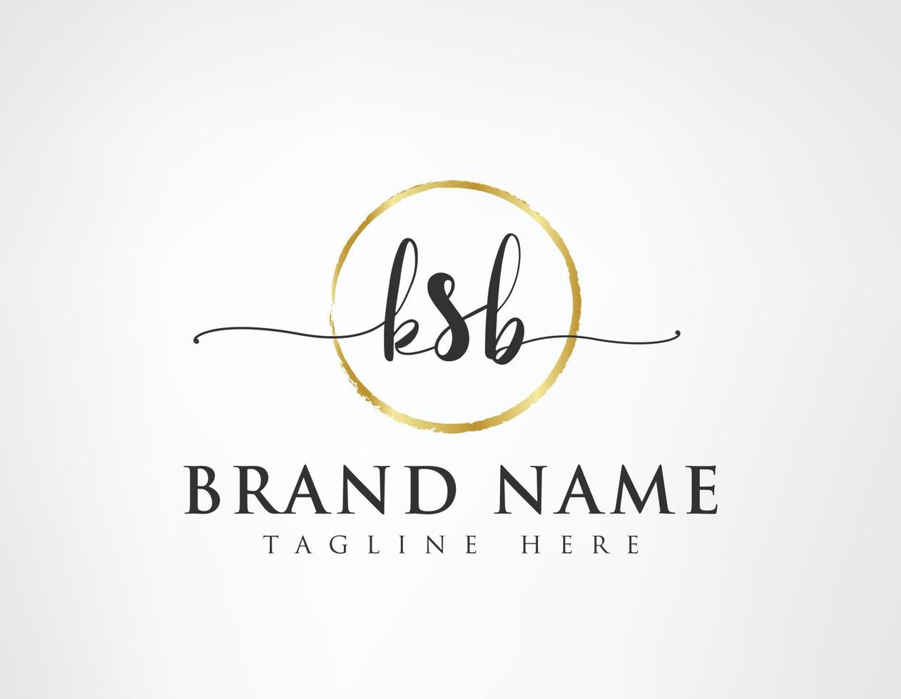K S B Initial luxury Elegant Logo Template vector