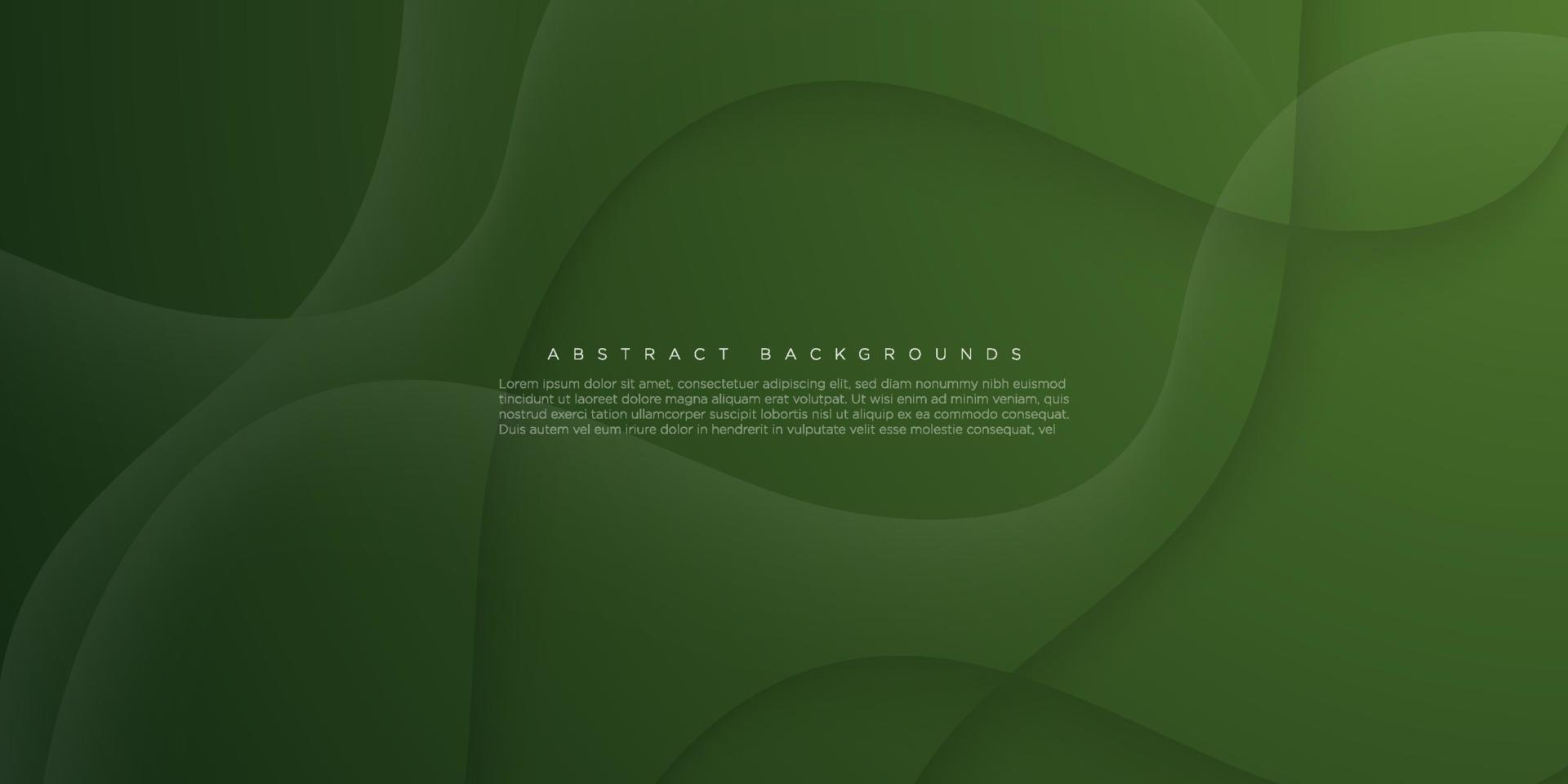 Trendy abstract dark  green diagonal shape light and shadow background. Eps10 vector