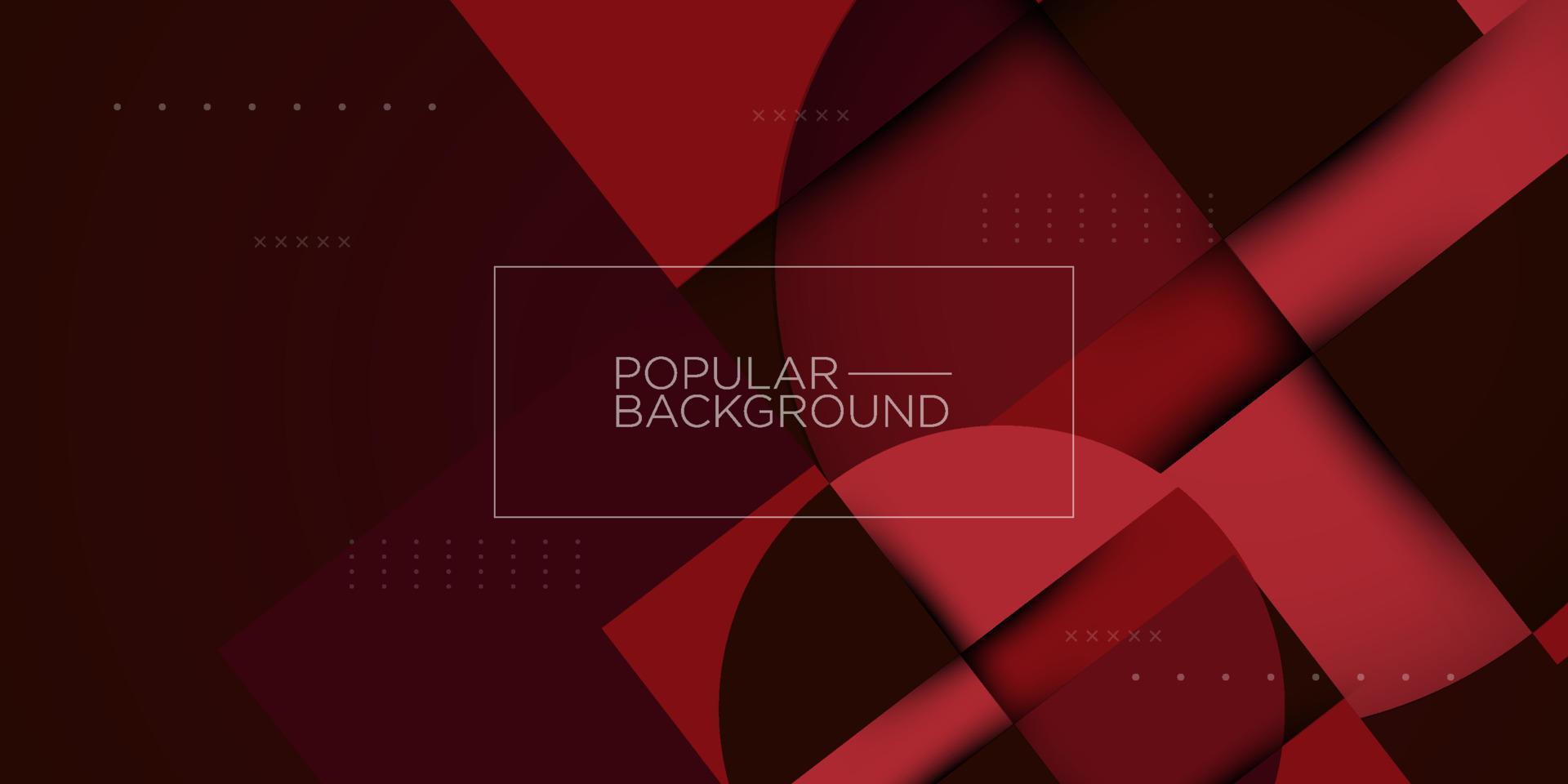Trendy dark red geometric vector background with shadow.colorful illustration shapes. Smart design for your promotions.Eps10 vector