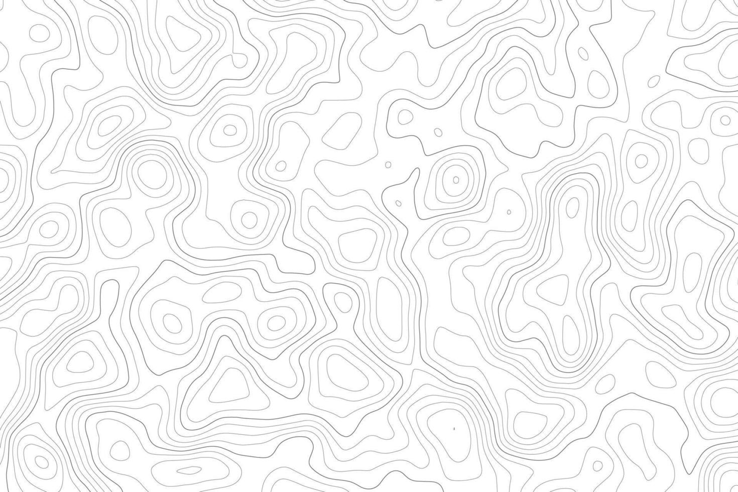 Topography map on white background. Contour line abstract terrain relief texture. Geographic wavy landscape. Vector illustration.