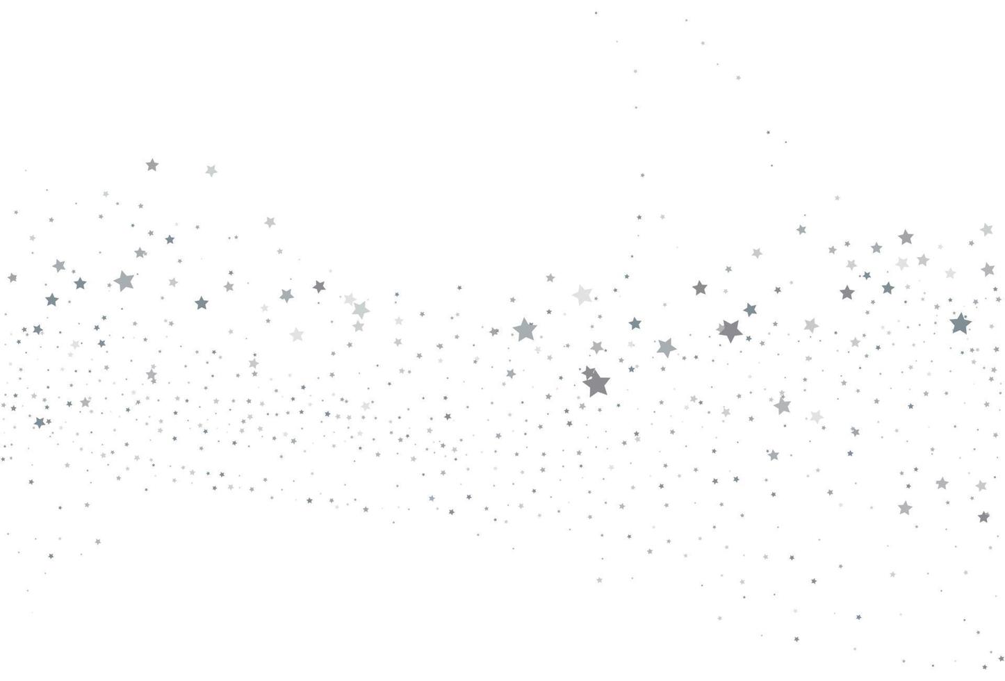 Light silver glitter confetti background. White festive texture. vector