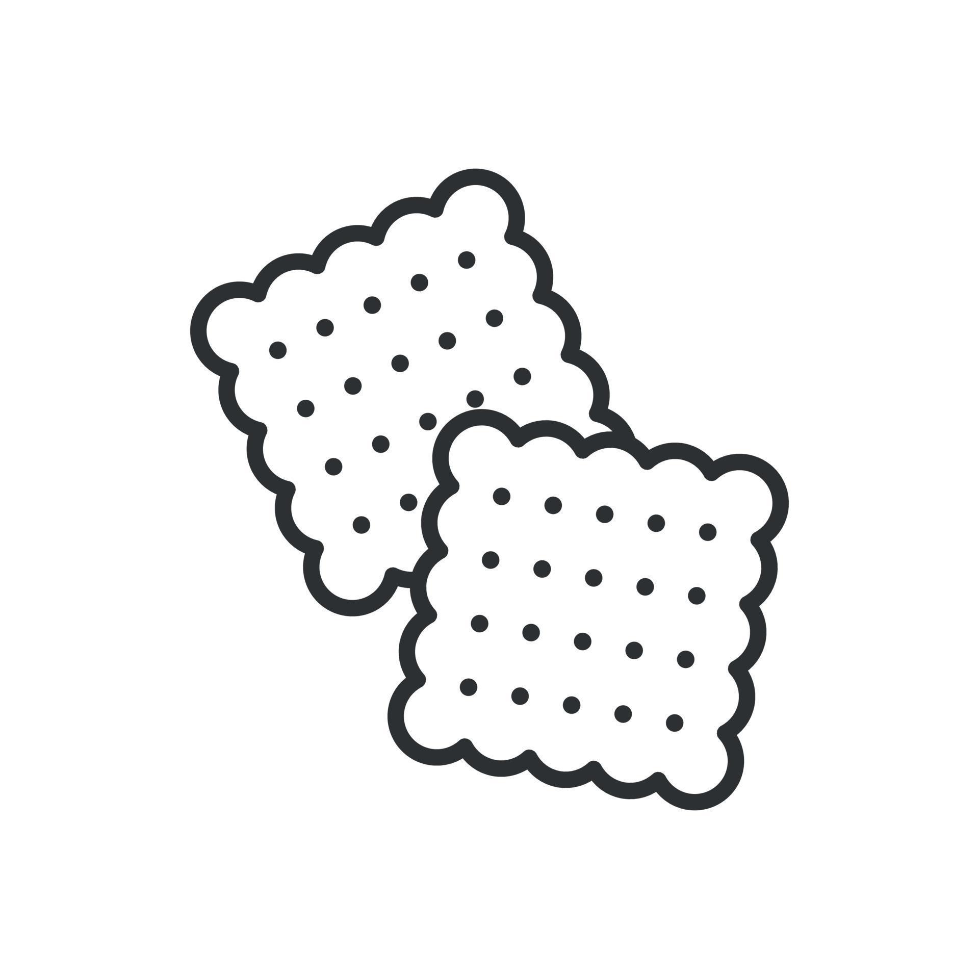 Cracker line icon. Vector illustration on white background 13654322