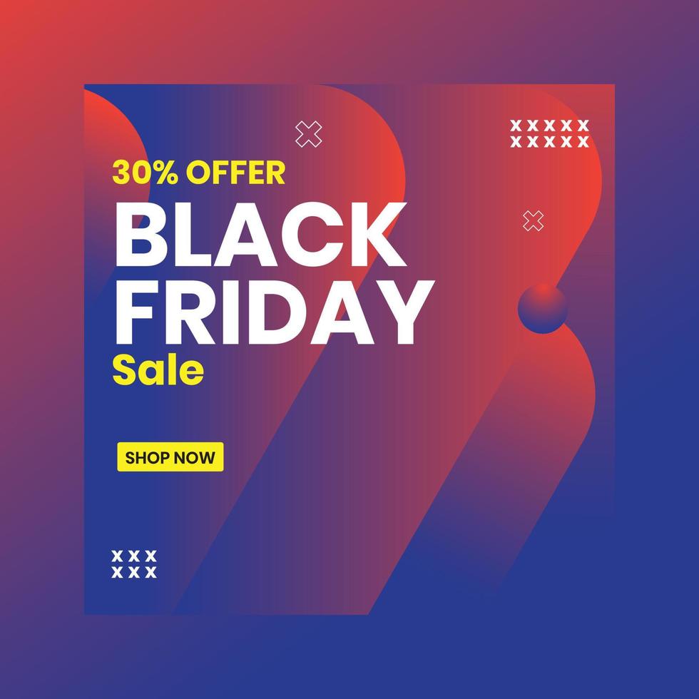 Black Friday Promotional Banners vector