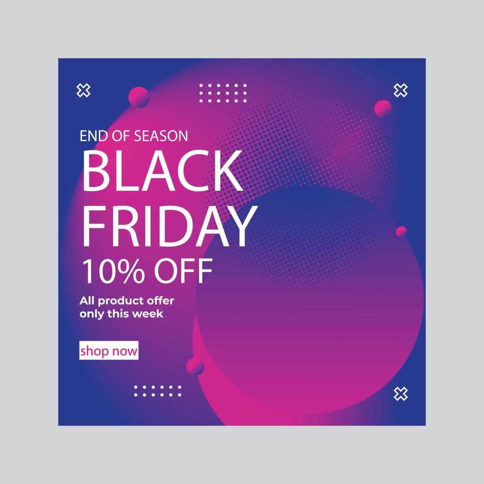Black Friday Promotional Banners vector