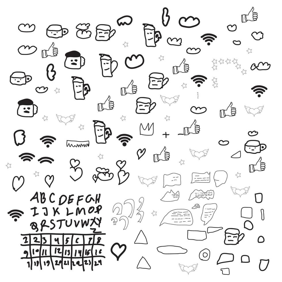 Cosmetics dodle set. collection of hand drawn sketches templates patterns drawings on transparent background. vector