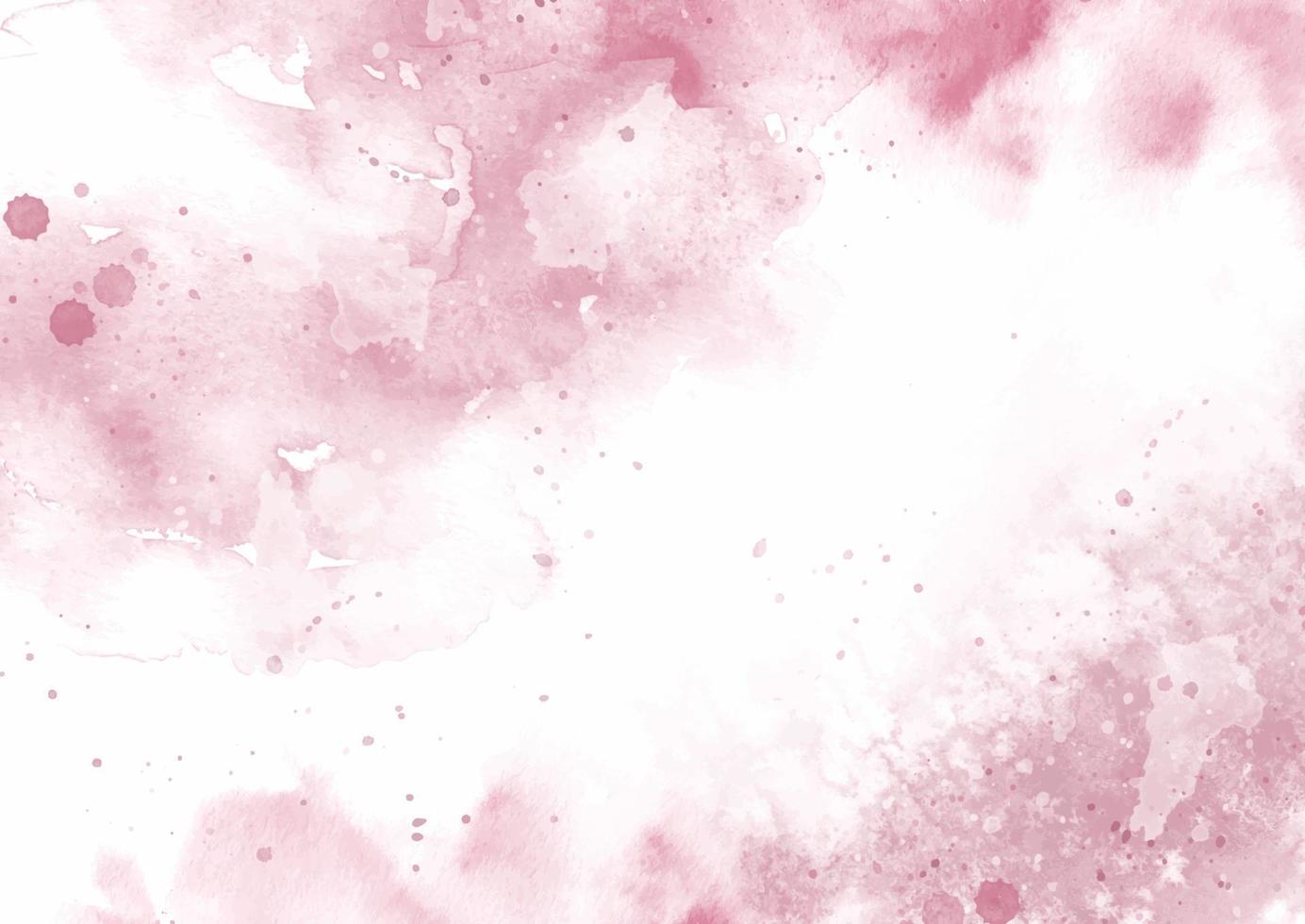 hand painted pink watercolour background vector