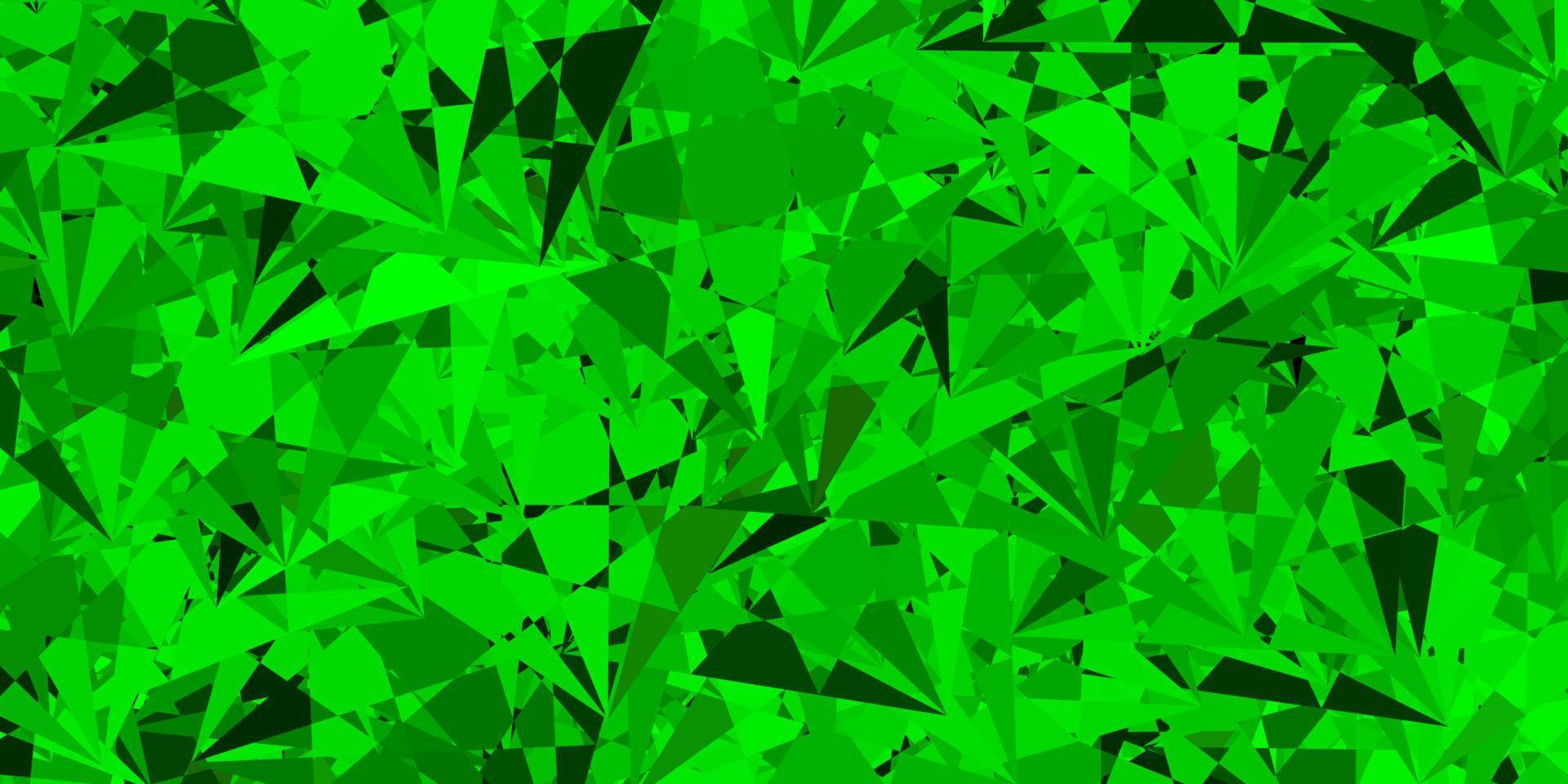 Dark Green, Yellow vector pattern with polygonal shapes.