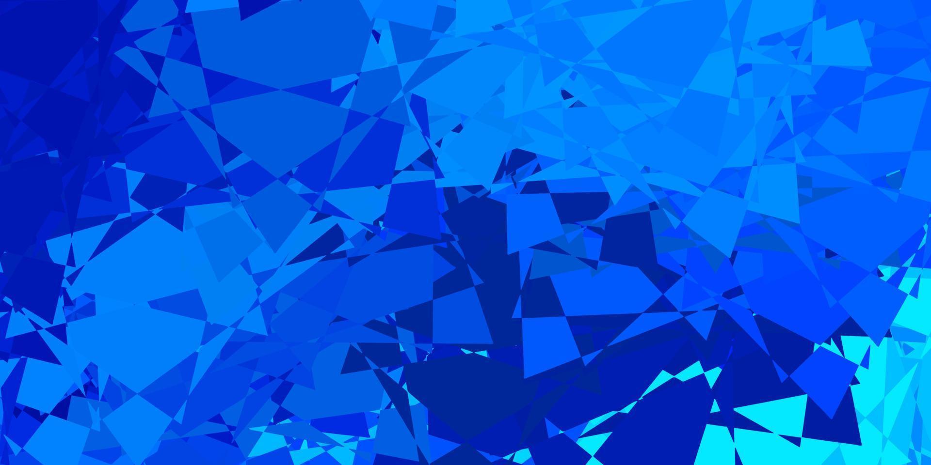 Light BLUE vector background with polygonal forms.