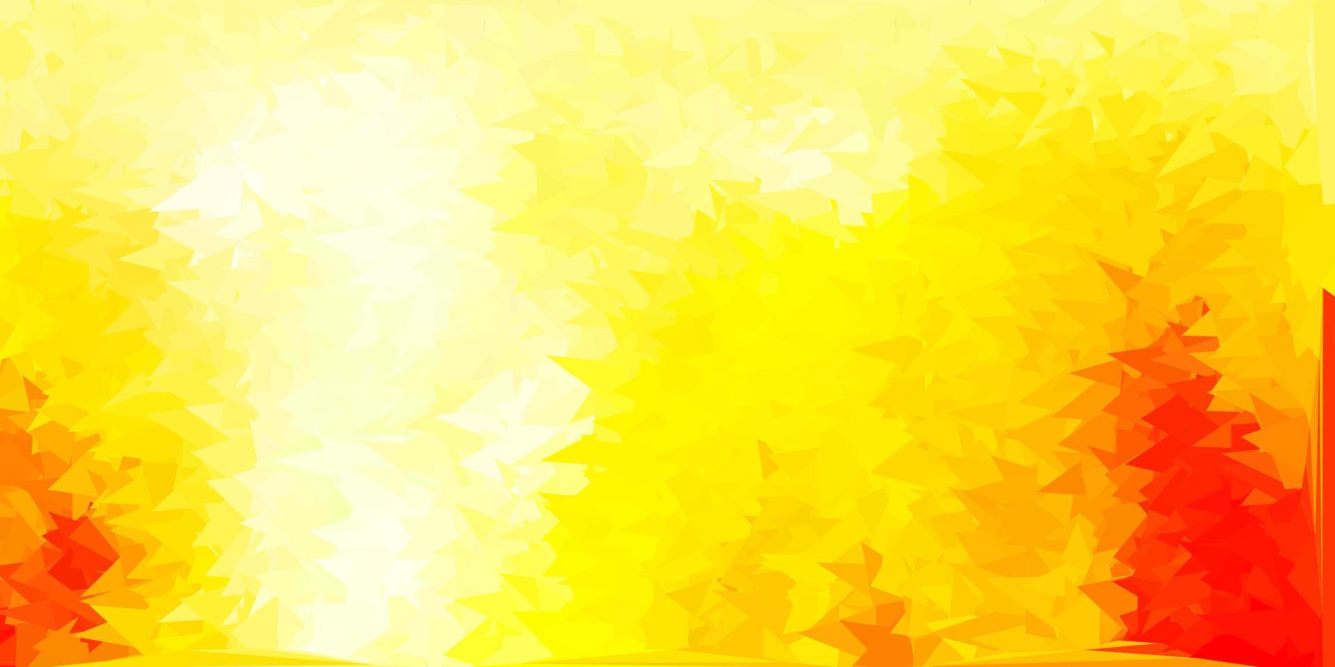 Light orange vector triangle mosaic design.