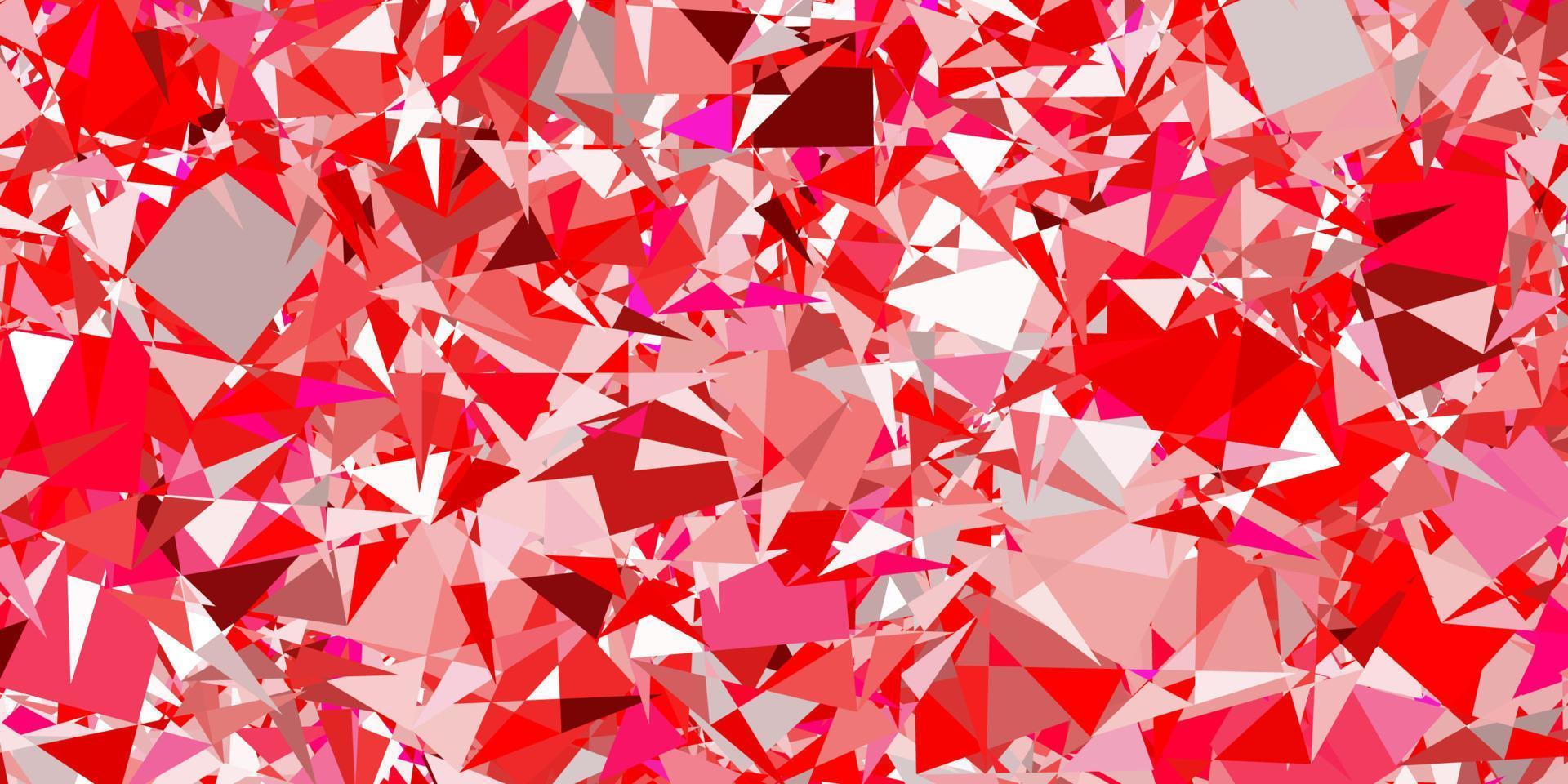 Light Pink vector pattern with polygonal shapes.