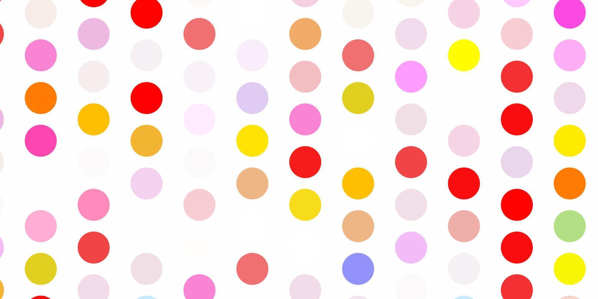 Light multicolor vector backdrop with dots.