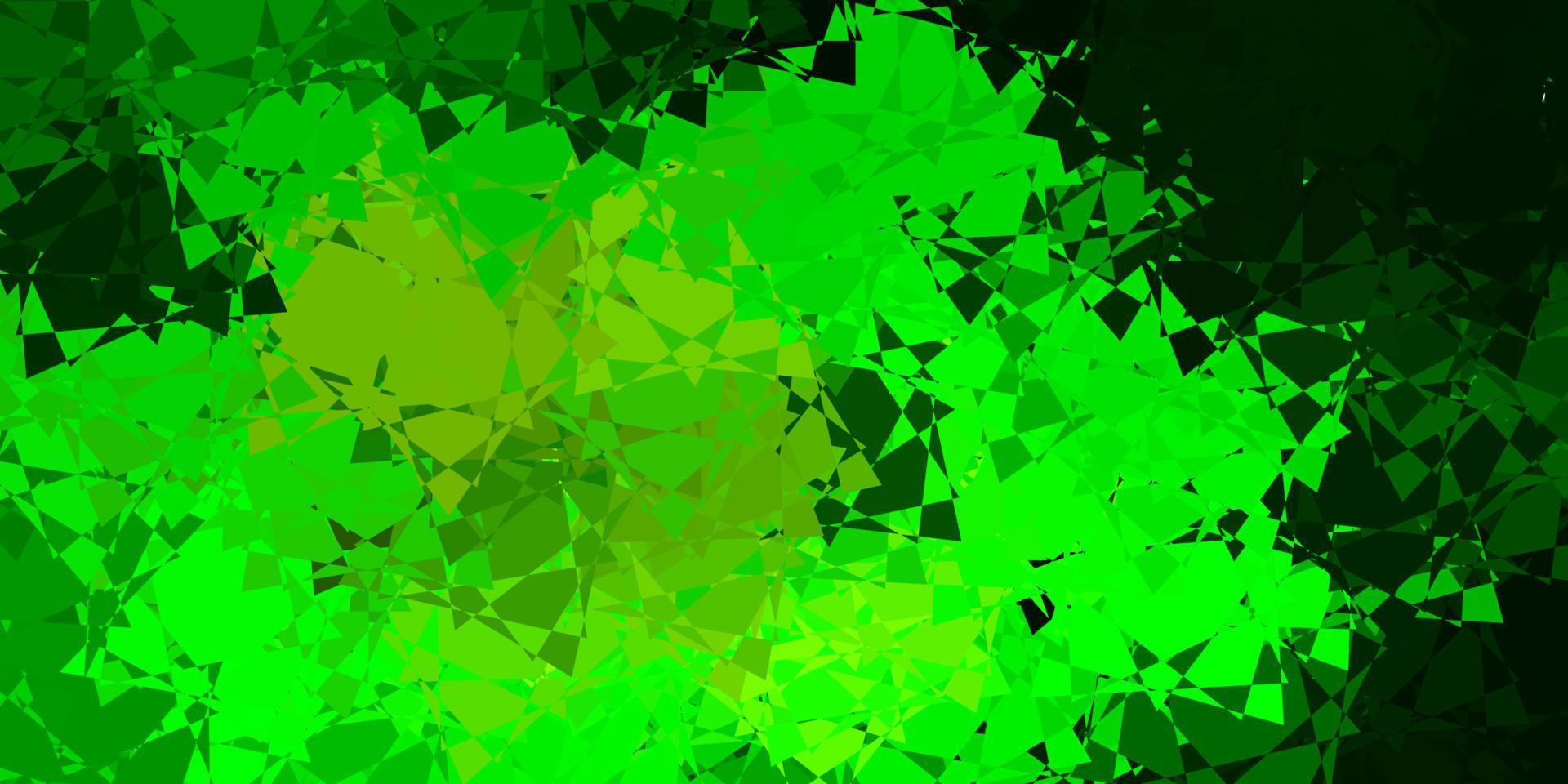 Light Green, Yellow vector pattern with polygonal shapes.