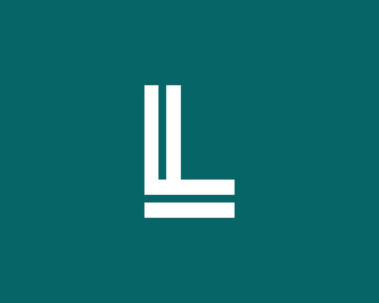 L LL logo design vector template