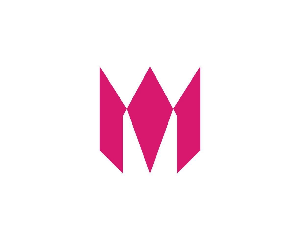 M logo design vector template