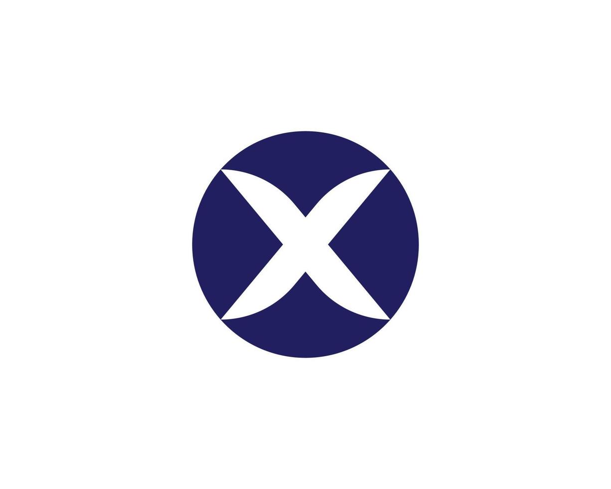X logo design vector template