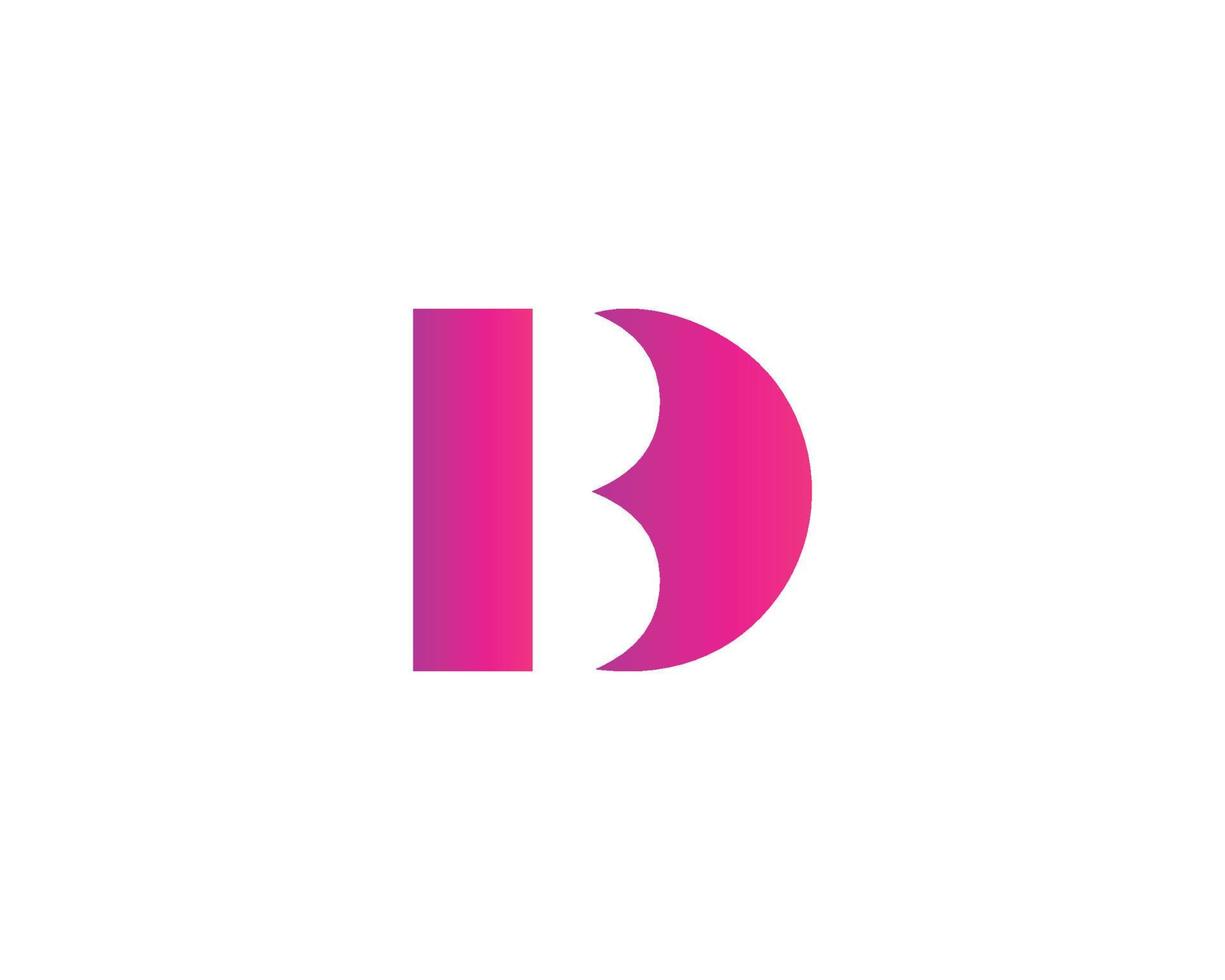 BD DB Logo design vector template