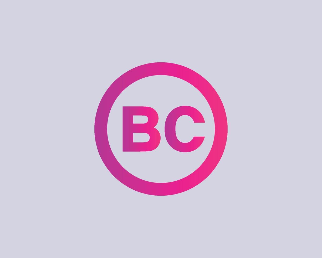 BC CB Logo design vector template