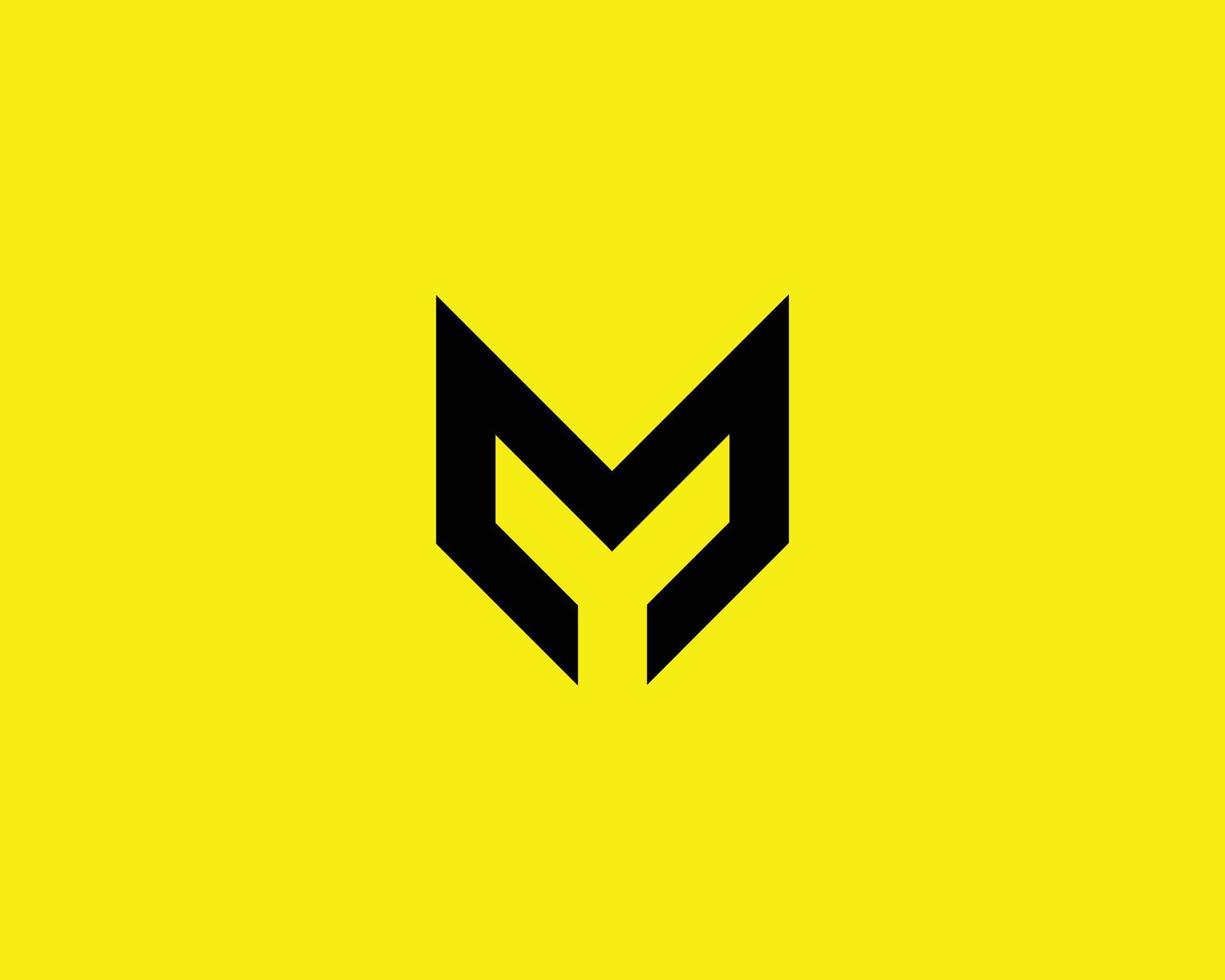 M logo design vector template