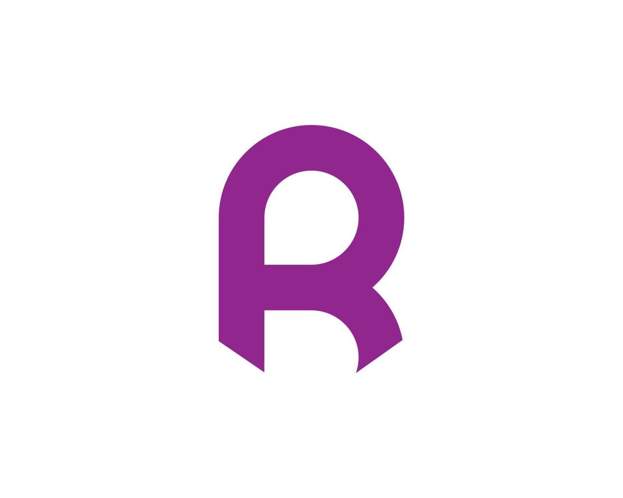 plantilla de vector de diseño de logotipo r