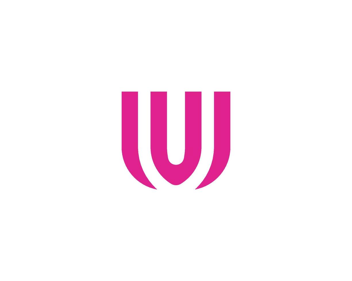 U UU Logo design vector template