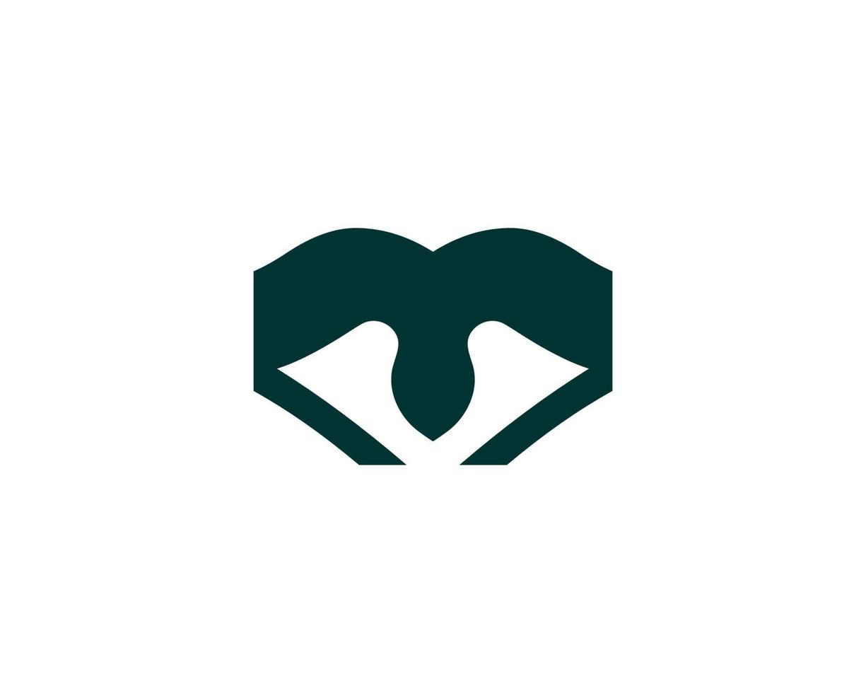 M logo design vector template