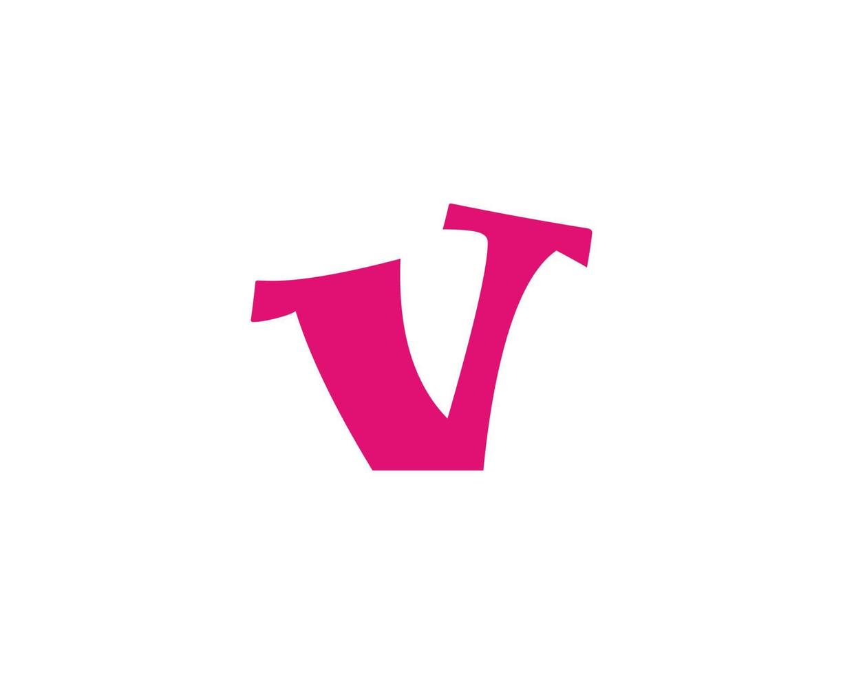 plantilla de vector de diseño de logotipo v vv