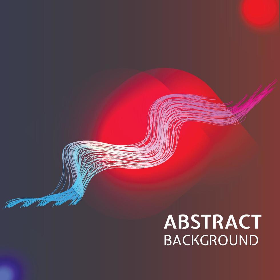 Abstract wave element for design. Vector