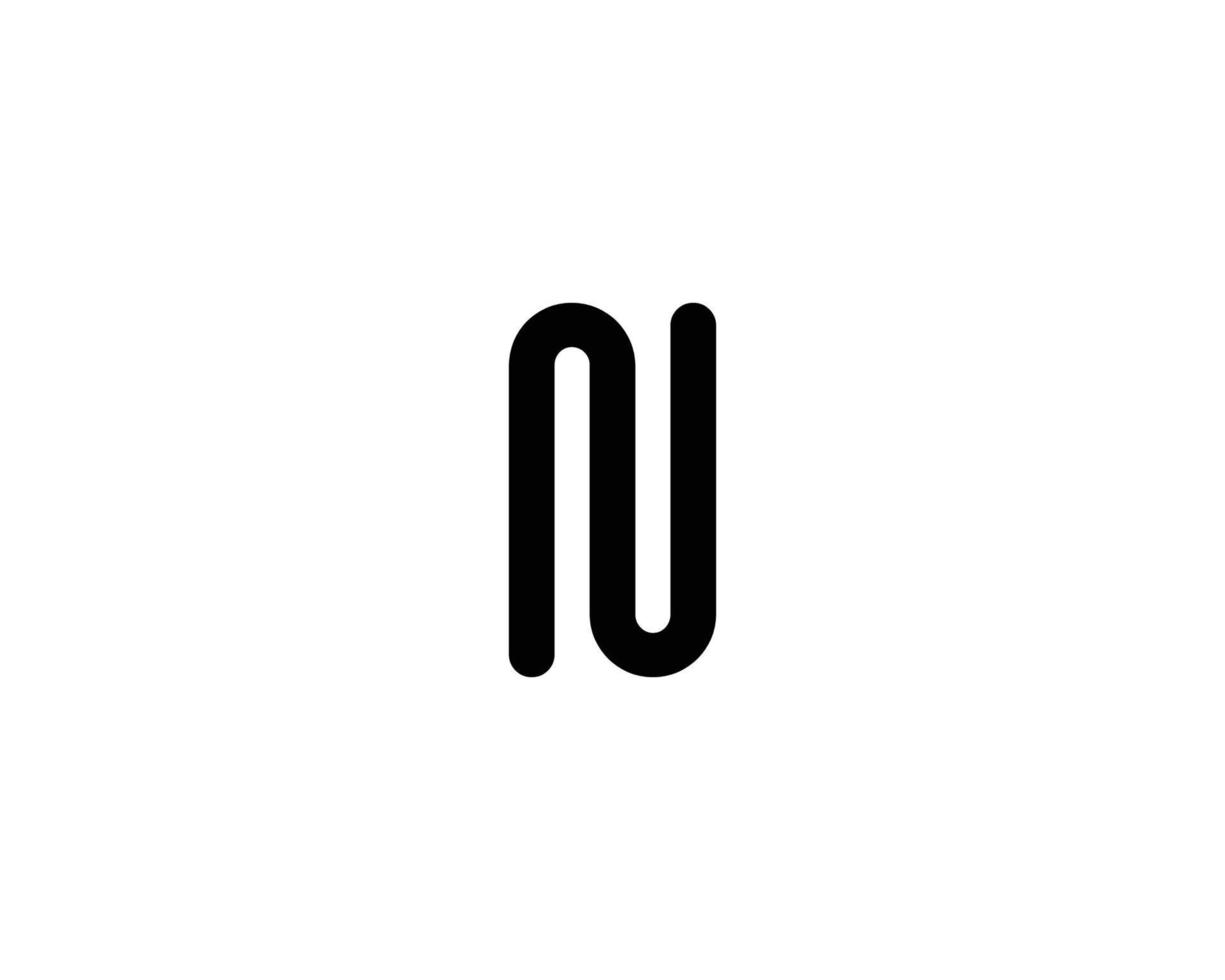 N logo design vector template
