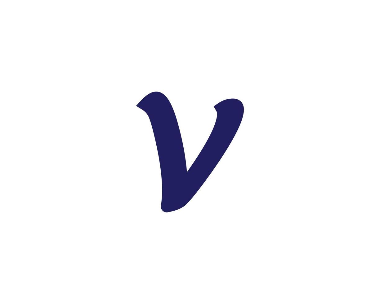 V logo design vector template