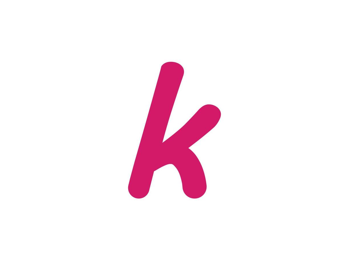 plantilla de vector de diseño de logotipo k