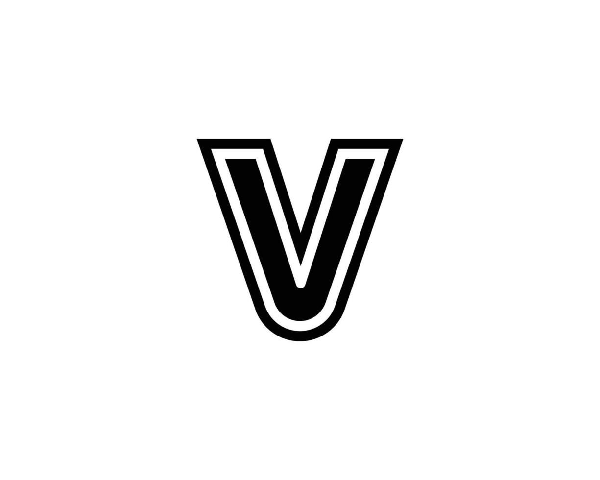 V VV Logo design vector template