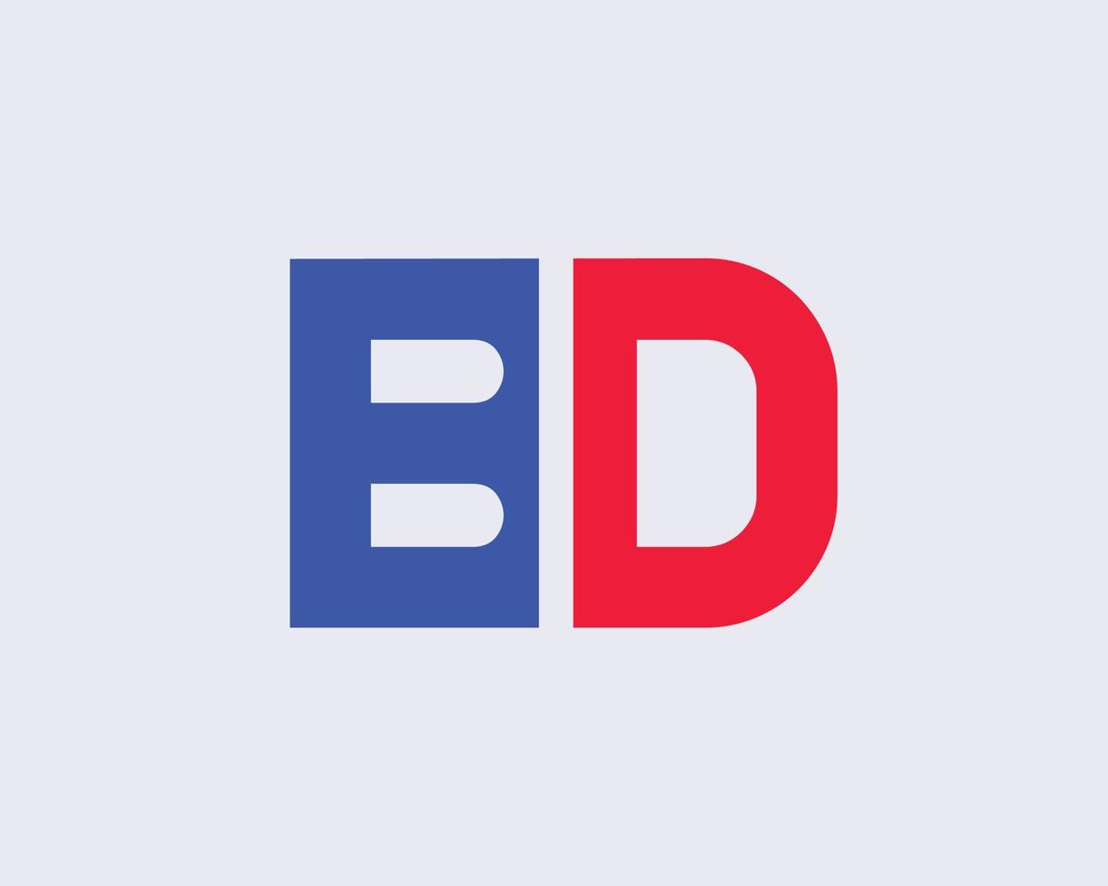 BD DB Logo design vector template
