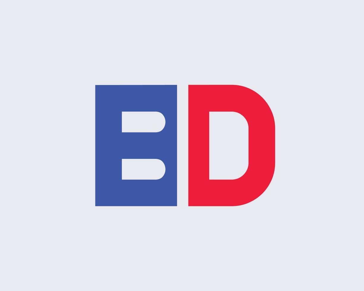 plantilla de vector de diseño de logotipo bd db