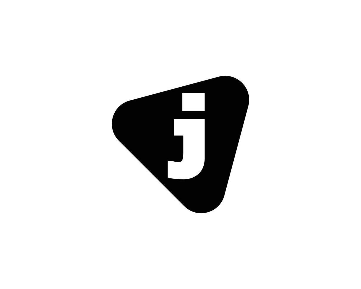 plantilla de vector de diseño de logotipo j