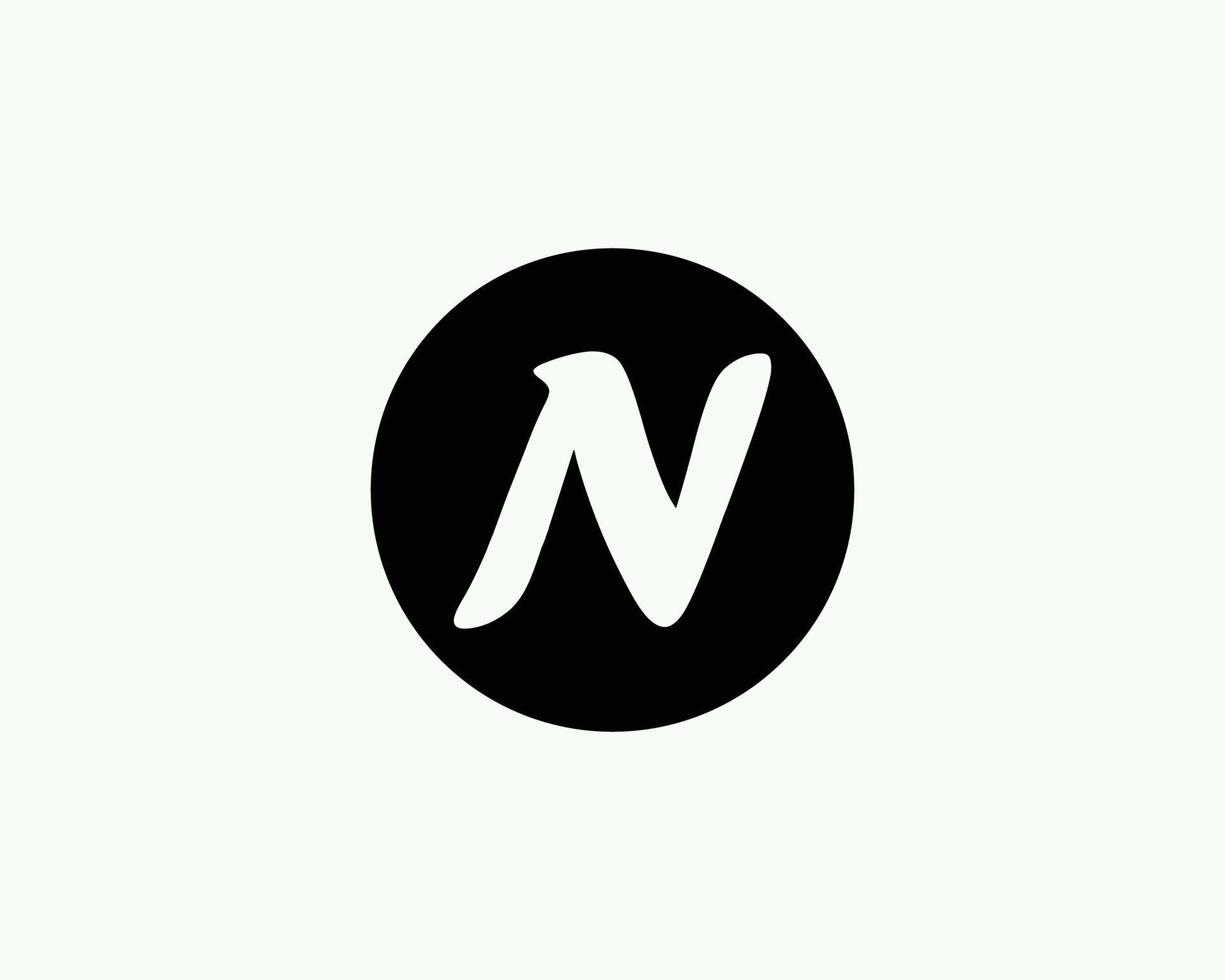 N logo design vector template