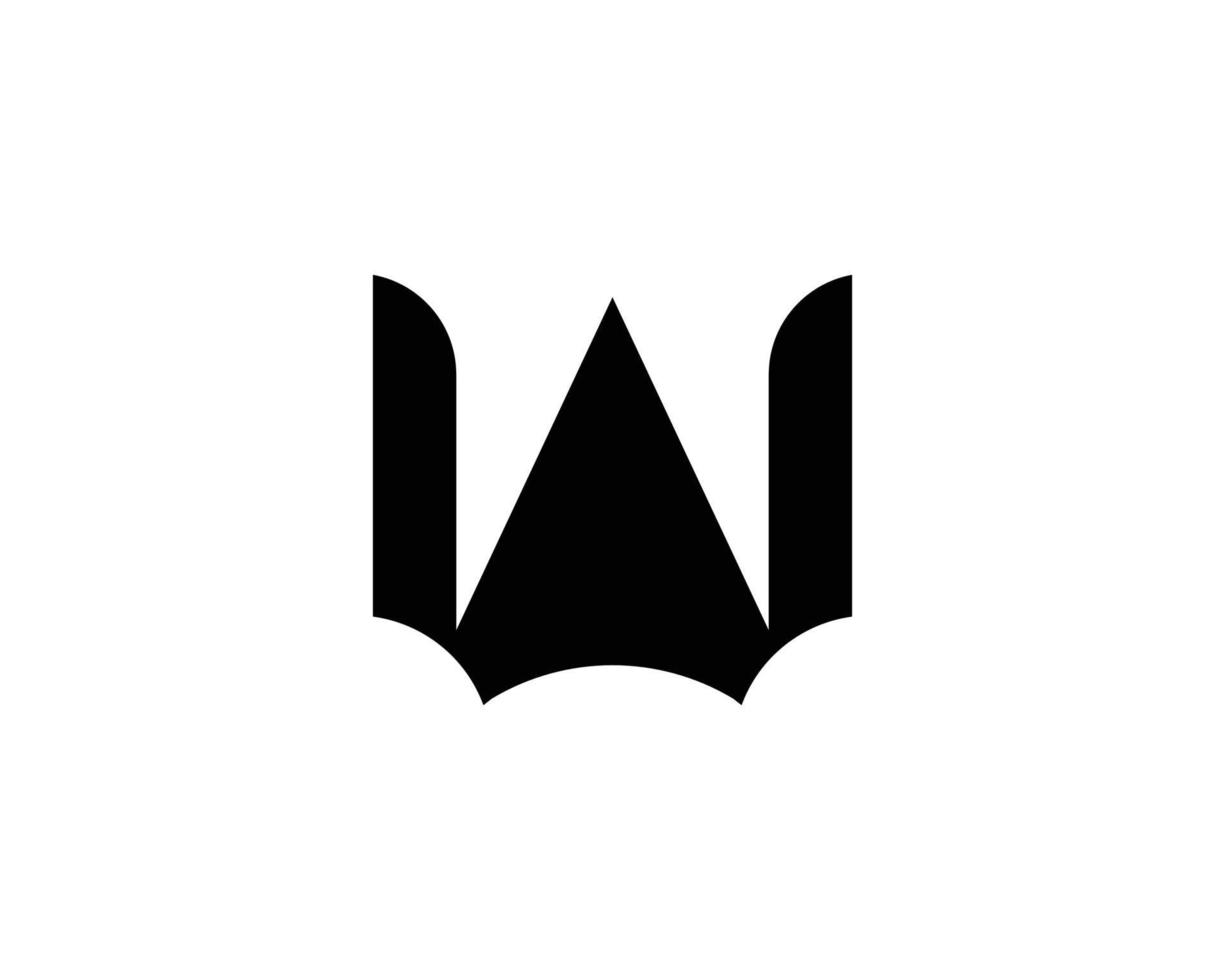 plantilla de vector de diseño de logotipo w
