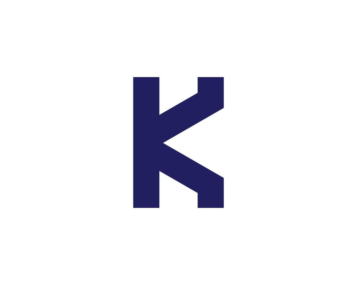 plantilla de vector de diseño de logotipo k