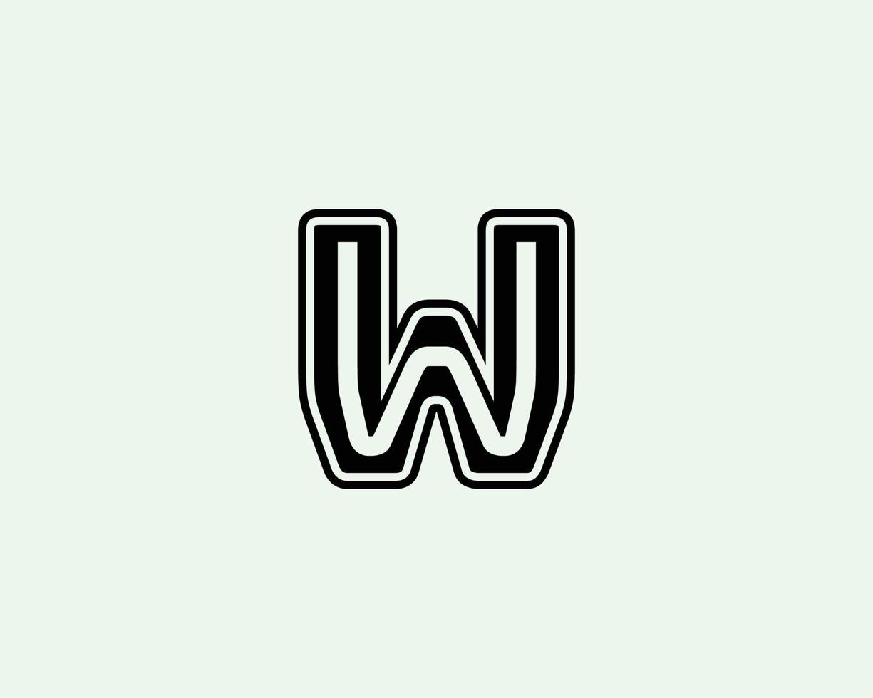 plantilla de vector de diseño de logotipo w ww