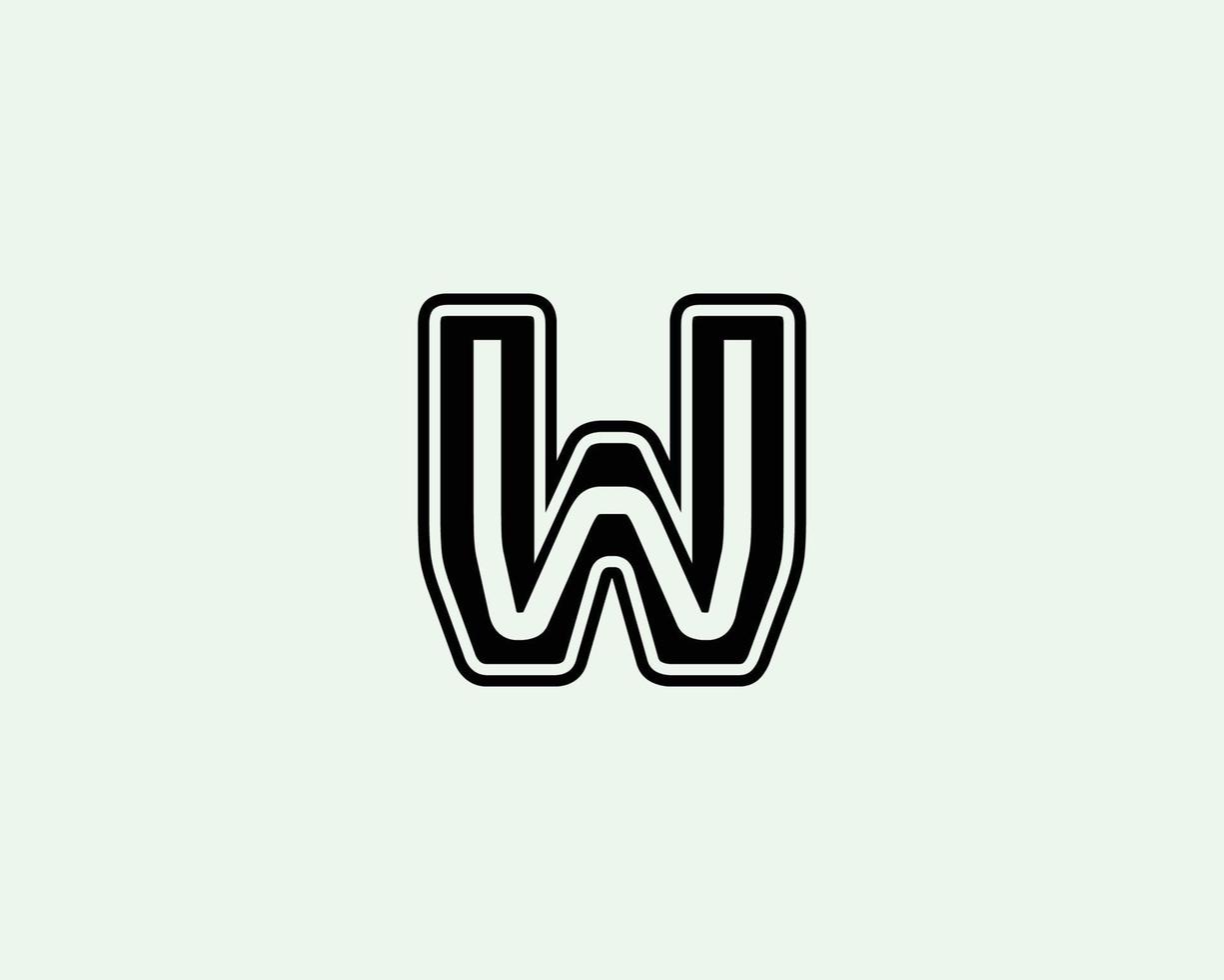 W WW logo design vector template
