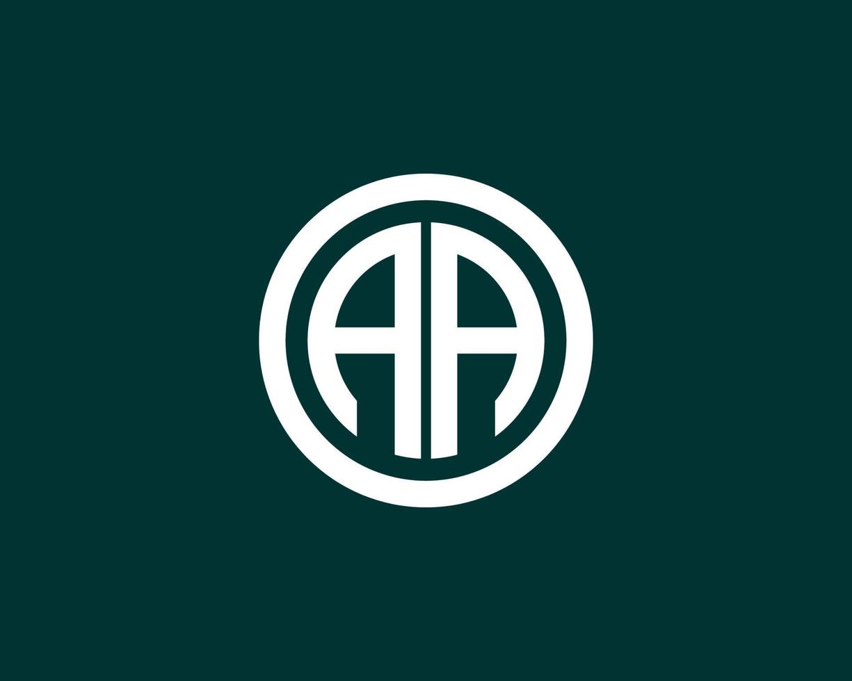 AA logo design vector template