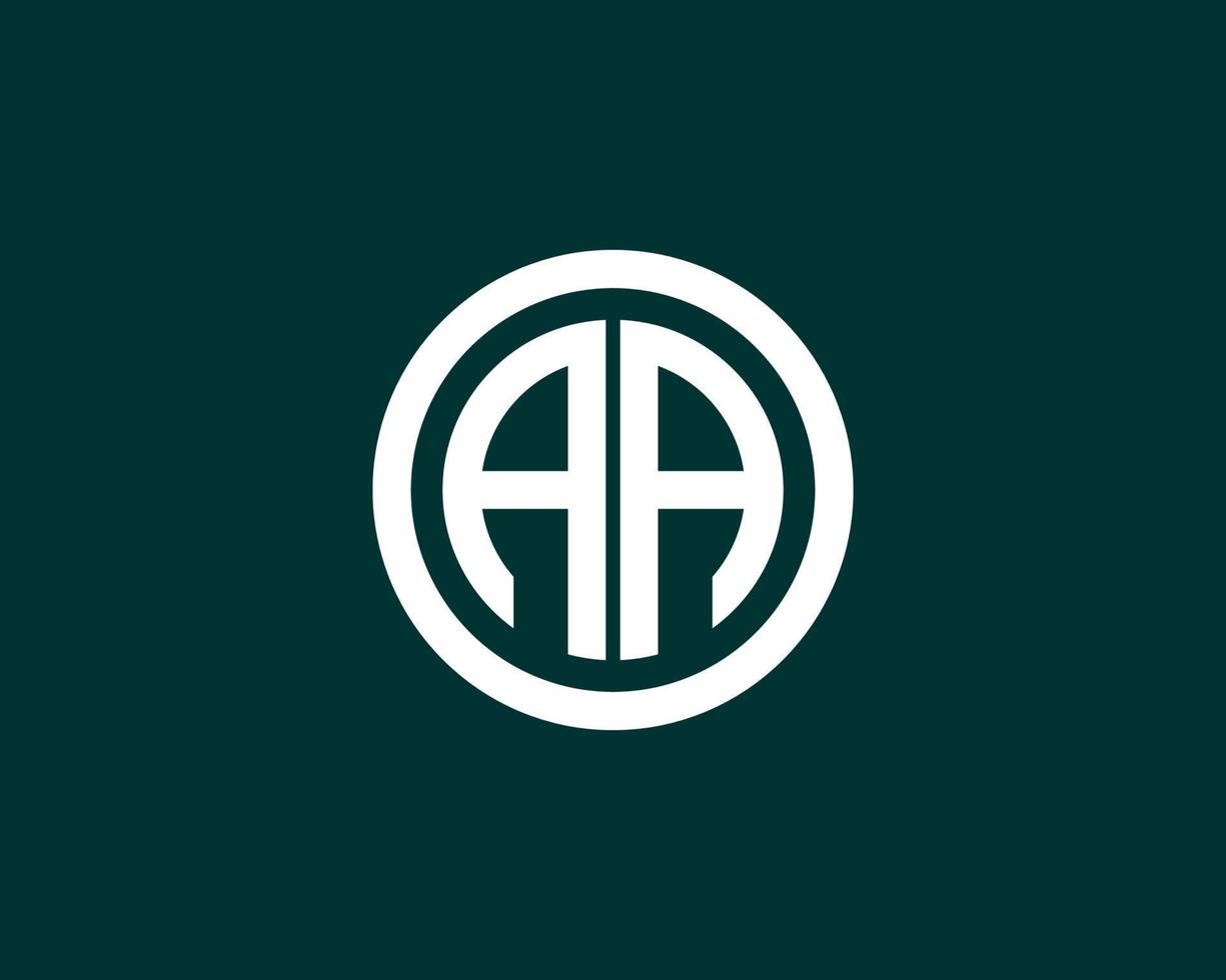 plantilla de vector de diseño de logotipo aa